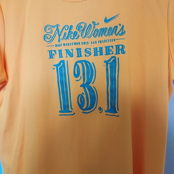 Nike Women's Vibrant Orange Finisher Tee - Picture 3 of 3